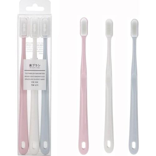 15PCS Adult SiliconeToothbrush Nano Soft Bristles Toothbrush Gum Massage Dental Care Family Pack Candy Color