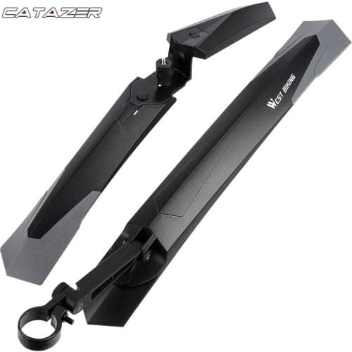 2pcs Mountain Bicycle Fender Quick Release Front Rear Cycling Fender Wings Mud Guard Bike Accessories Bike Fender