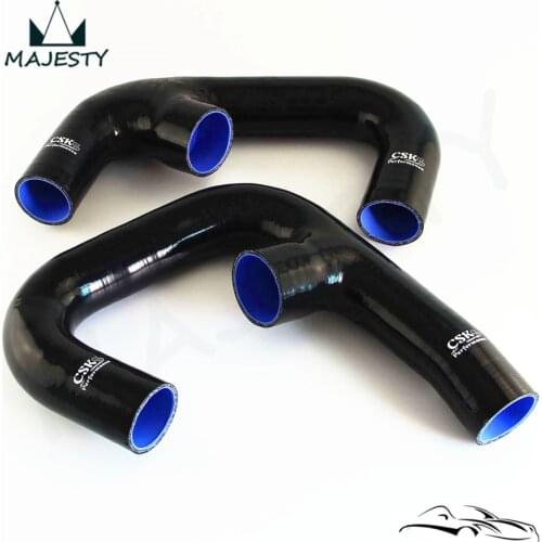 2Pcs Upgrade Silicone Intercooler Intake Hose Fits For V*W G*olf R G*TI MK7 2.0T 2015