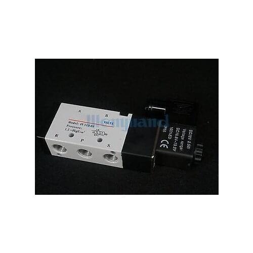 4V310-08 5 Ports 2 Position Single Solenoid Pneumatic Air Valve 1/4" BSPT DC12V