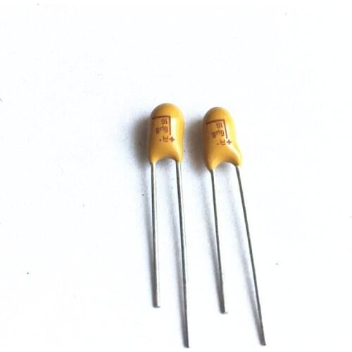 50pcs 6.8uF 16V Tantalum capacitor 16V6.8uF 685 DIP Radial