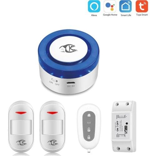 Tuya alarm security system Smart home IOS Android APP Control Wireless Alarm System