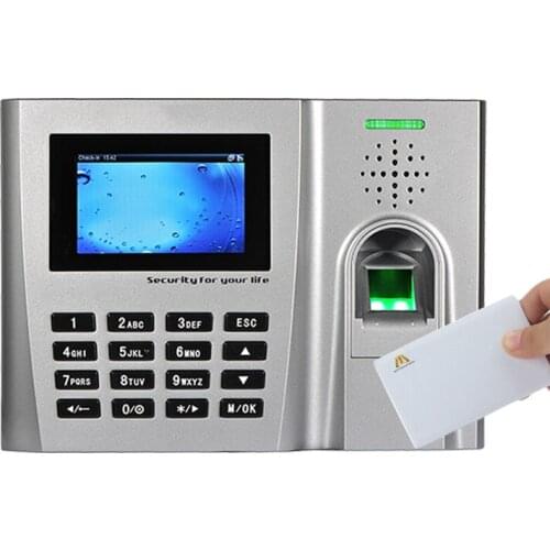 ZK U260 Biometric Fingerprint Time Attendance System Clock Recorder Employee Recognition Recording Device Electronic Machine