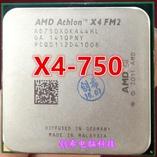 AMD X4 750 Quad-Core FM2 3.4GHz 4MB 65W CPU processor pieces X4-750 there are(working 100% Free Shipping) x4 750