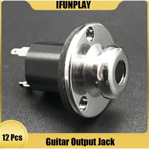 Guitar EQ Pickup Endpin Jack with Brass Endpin Cover 6.35mm Input for Acoustic Electric Guitar Bass Output Guitarra accessories