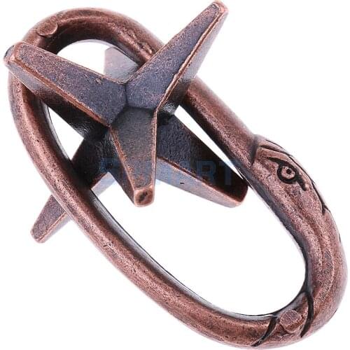 MagiDeal Star Ring Puzzle Classic Metal Brain Teaser IQ EQ Test Classic Toys for Children Adult Youth Novelty Birthday Gift