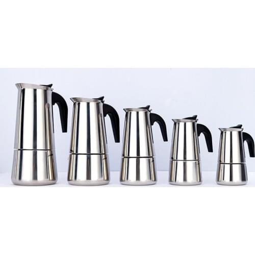 Stainless Steel Coffee Pot Mocha Espresso Latte Percolator Stove Coffee Maker Pot Percolator Drink Tool Cafetiere Latte Stovetop