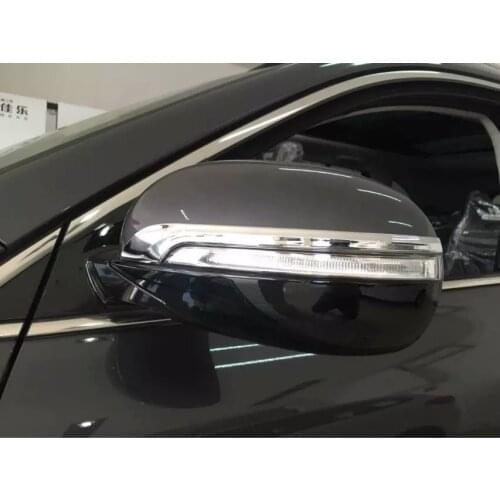 KOUVI ABS Chrome Car rear view side mirror cover trim stickers for KIA Sorento 2015 2016 2017 Molding Garnish 2pcs/lot