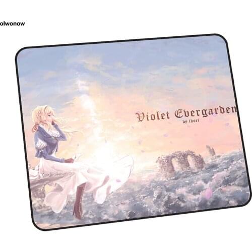 Violet evergarden pad mouse hot sales computer gamer mouse pad 24x20cm padmouse cute mousepad ergonomic gadget office desk mats