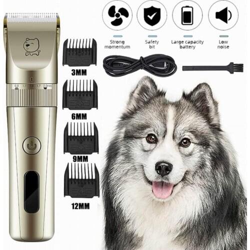 2020 Dog Hair Trimmer Electrical Pet Professional Grooming Machine Tool USB Rechargeable Shavers Hair Cutter Cat Dog Haircut L15