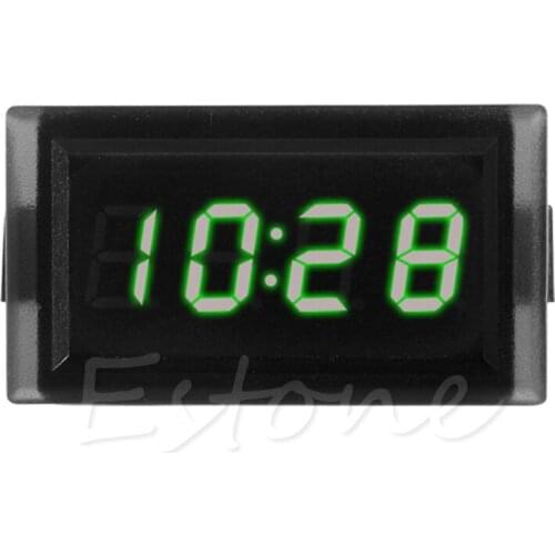 New DC 12V Digital LED RGB Dashboard Waterproof Auto Clock Time for Car Motorcycle