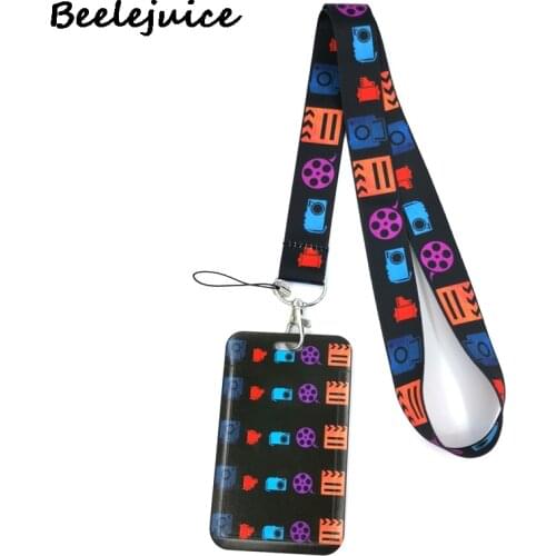Film Equipment Movie Cartoon Anime Fashion Lanyards Bus ID Name Work Card Holder Accessories Decorations Kids Gifts Card Cover