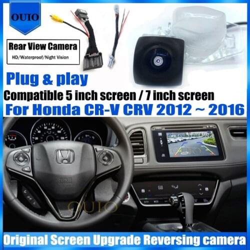 Original Screen Upgrade Input Rear View Camera For Honda HRV HR-V XR-V Honda Vezel 2013 2014~ 2019 BackUp Parking Reverse Camera