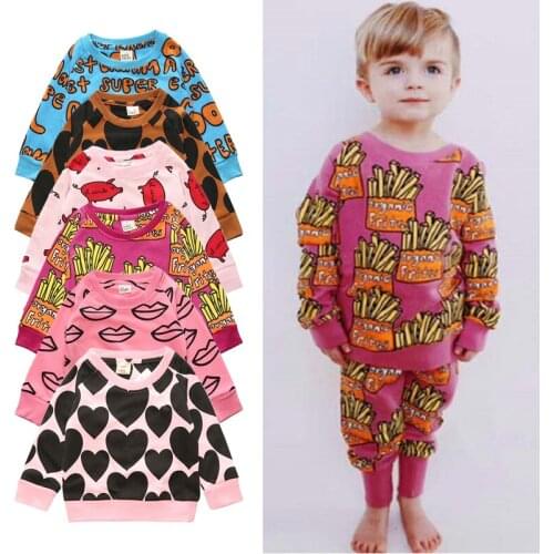 Fall Kids Clothes Outfits Casual For Children Loungewear Baby Girls Clothes New Style Girls Clothing Sets Long Sleeve Sport Suit