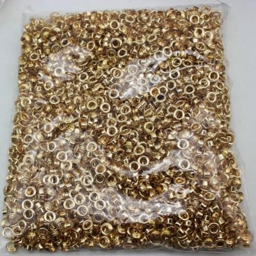 2000sets 4.5MM*8mm*4.5mm Size deviation copper black nickel blow hole garment accessories metal eyelet