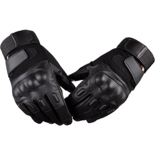 Carbon Fiber Shell Mens Gloves Men Women Army Military Cycling Driving Motorcycle Gym Anti-Slip PU Leather Tactical Gloves