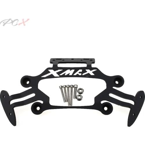 Motorcycle Stand GPS Bracket Mobile Phone Navigation Plate Bracket Rearview Mirrors Set for XMAX300 400 250 125 2017-2019