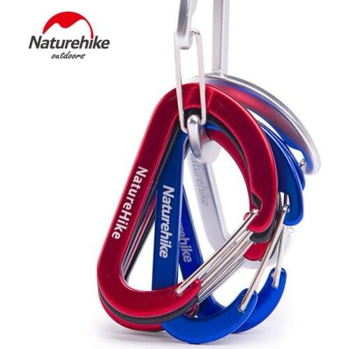 Naturehike All carabiners buckle 4cm 6cm 8cm buckle 65mm flat buckle S water bottle buckle factory direct wholesale