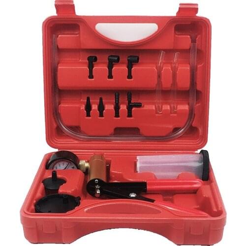Hand Held Vacuum Pump Tester Set and Pressure Pump Tester Kit Brake Bleeder for Car test vehicle settings operation
