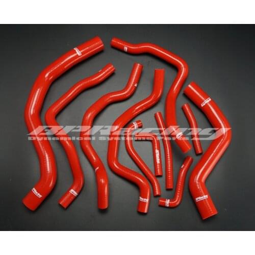 Silicone Radiator Heater Hose / Coolant Hose for MITSUBISHI LANCER EVO 7 8 CT9A Red