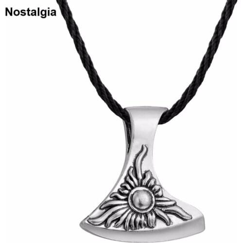 Nostalgia Slavic Pendant Ancient Axe Amulet Symbol Wicca Pagan Jewlery Making Mens Womens Necklace