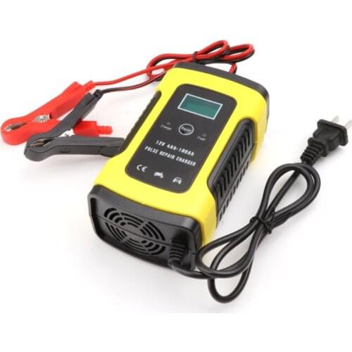 T3ED 12V 6A LCD Repair Battery Charger Lead-Acid Power Storage Chargers For Car Motorcycle