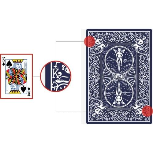 Ultimate Marked Deck (Red/Blue Back) Magic Tricks Gimmicks for Professional Magician Stage Magic Props Illusions Magician