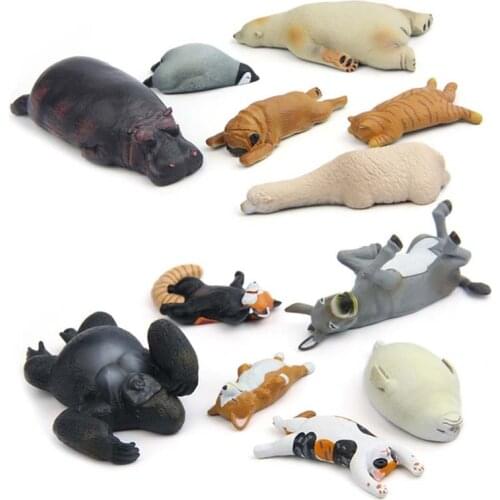 Japanese Zoo Dog Cat Polar Bear Orangutan Fridge Magnet Refrigerator Sticker Cute Cartoon Animal Toys Figures