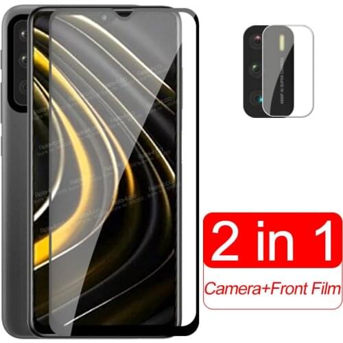 Full Cover Protective Glass For Xiaomi Poco M3 Camera Glass Xiomi Pocom3 Poko Poxo Little Pocophone M 3 M3 Screen Protector Film