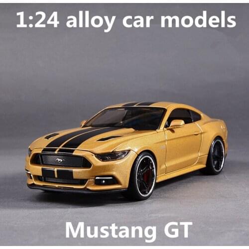 1:24 alloy car models,high simulation MustangGT sports car,metal diecasts,freewheeling,the childrens toy vehicles,free shipping