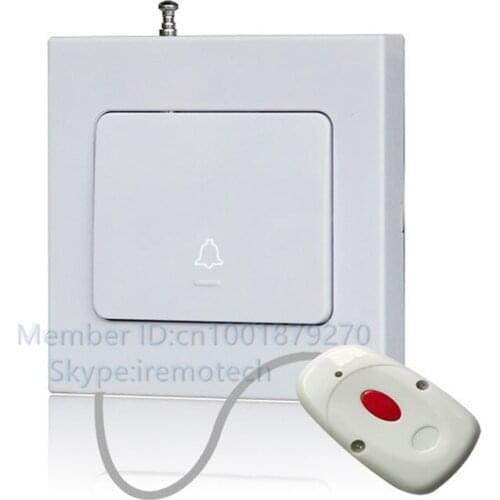 1-button portable sticker wireless calling button,for special people,wireless calling system ,emergency call ,waiter call