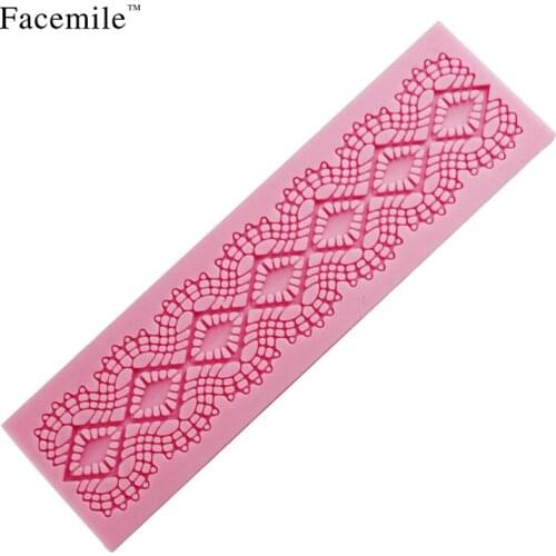 1Pcs Chocolate Candy Jello 3D Silicone Fondant Lace Mold Cake Decoration Pastry Tools 50-141 Gift