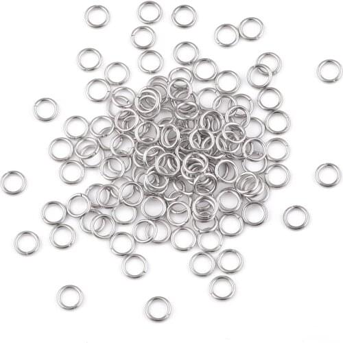 2000Pcs 304 Stainless Steel Jump Rings Close but Unsoldered Jump Rings Jewelry Findings, 4x0.7mm; about 2.6mm inner diameter