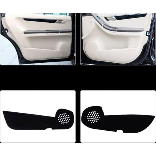 4pcs Fabric Door Protection Mats Anti-kick Decorative Pads For Benz R-class