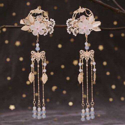 Antique jewelry headdress tassel joker hanfu hair girl tassel Antique accessories
