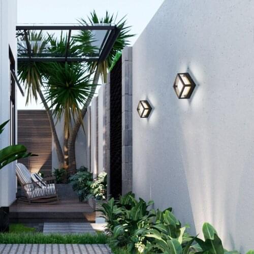 Terrace lights, outdoor balcony, waterproof led door lights, super bright creative outdoor garden villa wall lights