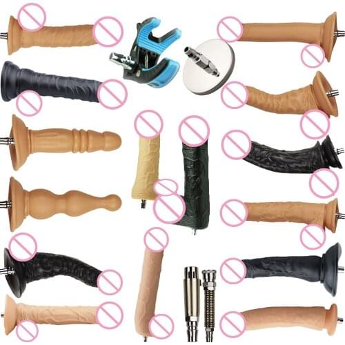 FREDORCH 16 Types Noiseless Premium Sex Machine F6 Accessories VAC-U-LOCK Silicone Dildo Sex Toy Love Machine for Women and Men