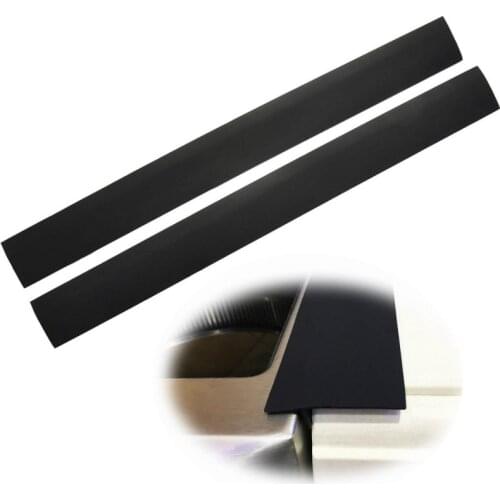2 PCS Hot Sale Style Silicone Stove Seal 25-Inch Crevice Strips For Hearth T-Shaped Strips Black