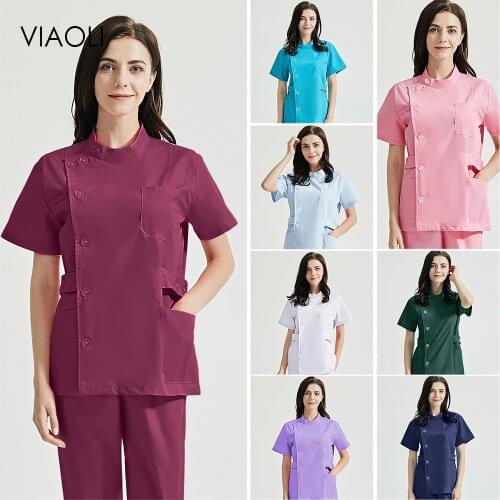 Viaoli Dental Hospital medical uniforms pet grooming nursing uniforms scrubs Surgical workwear wholesale doctor costume women
