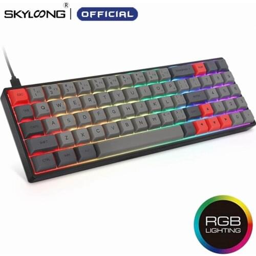Skyloong SK71 Hot Swappable Mechanical Keyboard With RGB Mx Backlit Wireless Bluetooth Keyboard Gateron NKRO For Win/Mac/Gaming