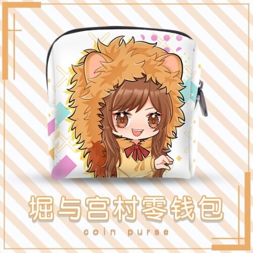 2021 Anime Hori-san to Miyamura-kun Hori Kyoko Cartoon Cosplay Mini Coin Purse Wallet Card Holder Billfold Wallet Storage Bag