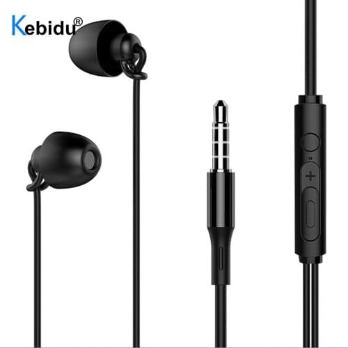 Soft Silicone HiFi Sleeping Headset In-Ear Mobile Phone Earphone With Mic Noise Cancelling Earbuds For Xiaomi Huawei