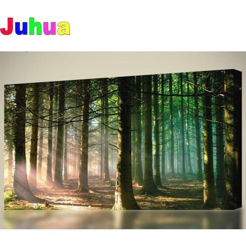 Forest fantasy scenery full square/round drill 5d diy large size diamond painting ;landscape icon mosaic diamond embroidery kit