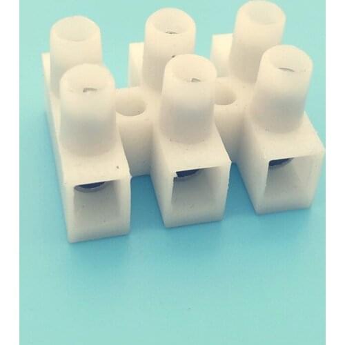 PA10 50PCS Dual Row Strip Screw Terminal Block 12Position 12WAY Fixed Wiring Board universal quick wire connector for Led light