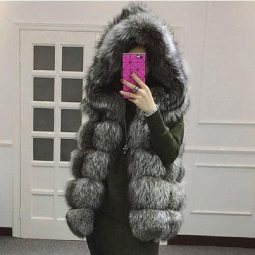 Parka Women Coats Luxurious Large Fur Collar Hooded Coat Warm Fox Fur Liner Parkas Long Winter Jacket Top Quality