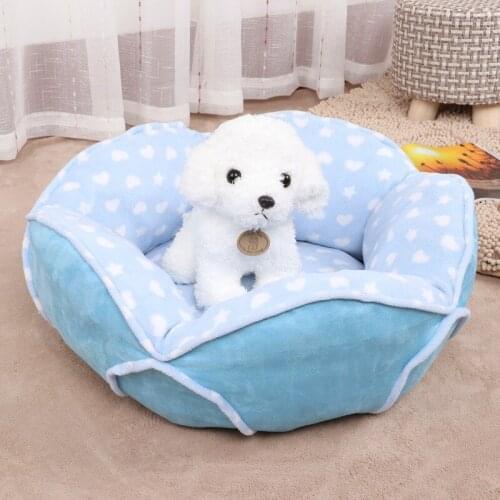 Petal Shaped Dogs Nest Pet Pad Vip Teddy Small Dog Pet Products Are Warm And Comfortable And Can Be Disassembled And Washed