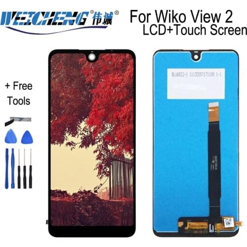 For Wiko View 2 LCD Display Touch Digitizer Screen Glass Sensor Panel Assembly Free Tools For LCD W_C800 C800