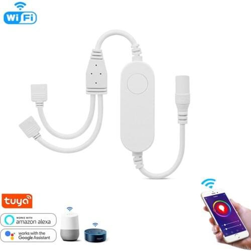 Tuya WiFi LED Strip light RGB Controller DC5V 12V 24V Bluethooth Wireless WIFI Smart Life LED Controller RGB/4pin