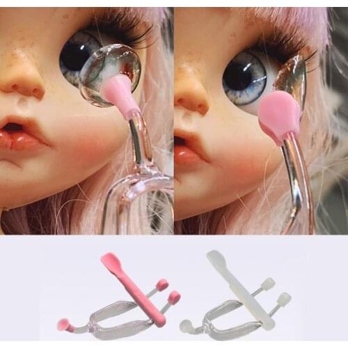 Eye Care Contact Lenses Inserter Remover Silicone Soft Tip Tweezer Stick Case Set Wearing Tools