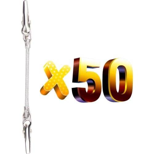 Lot 50pcs 4 inch Dual Clip Head memo Card Holder,Party DIY Craft alligator Photo&Picture&note clamp,clay&cake Accessories